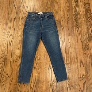 Abercrombie & Fitch the Super Skinny Ankle High Rise Jean
